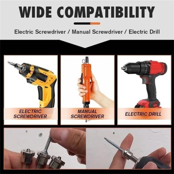 Teursa 5pcs Set Magnetic Positioning Screwdriver Bits - Image 4