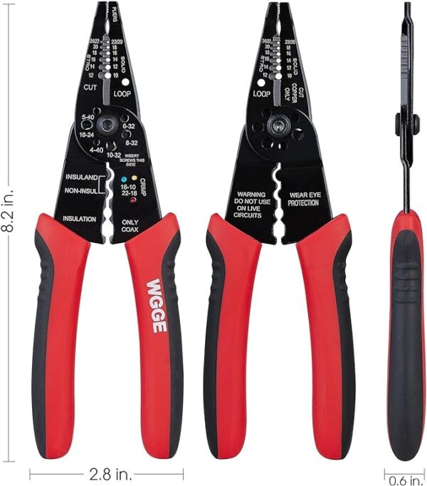 WG-015 Professional 8-inch Wire Stripper/wire crimping tool - Image 4