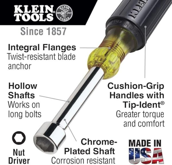 Nut Driver, 5/16 in., Hollow, 3 in - Image 2