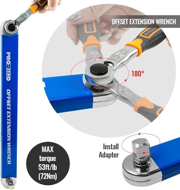 Bqweun Impact Ready Offset Extension Wrench - Image 2