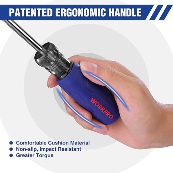 WORKPRO 61PC Magnetic Screwdriver Bits & Nut - Image 3