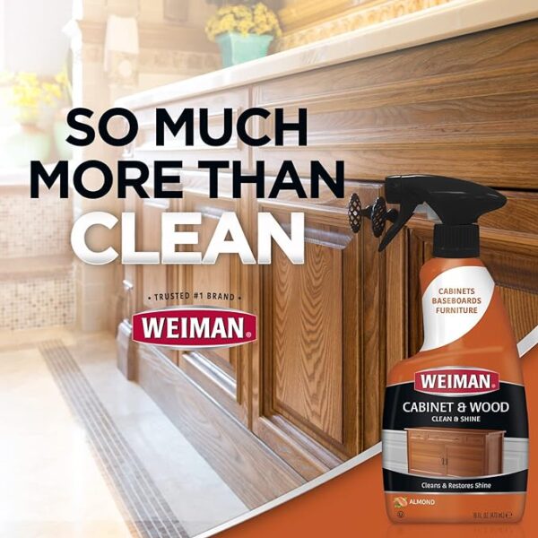 Weiman Cabinet & Wood Clean & Shine Clean and Protect Spray - Image 2