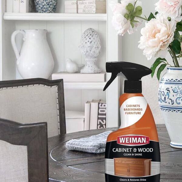 Weiman Cabinet & Wood Clean & Shine Clean and Protect Spray - Image 4