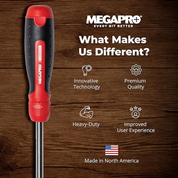 Megapro Multi Bit Ratcheting Screwdriver Set - Image 2