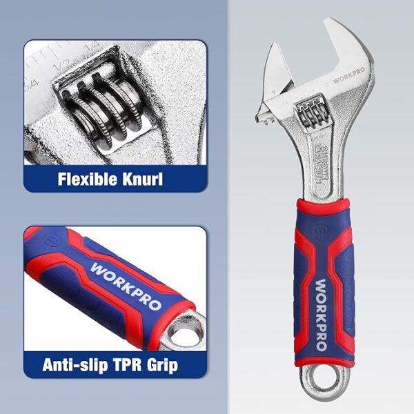 WORKPRO 6-inch Adjustable Wrench - Image 6