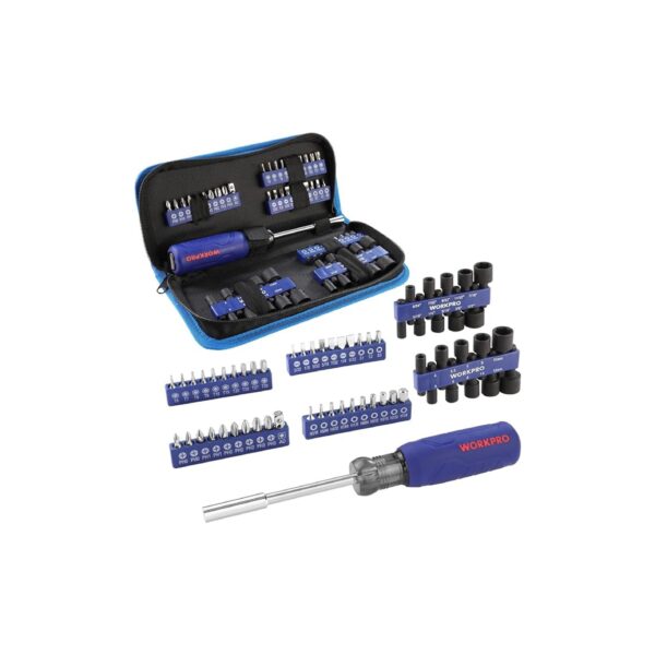 WORKPRO 61PC Magnetic Screwdriver Bits & Nut