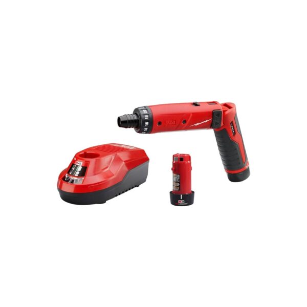 Milwaukee 2101-22 M4 1/4 Hex Screwdriver Kit W/2 Bat