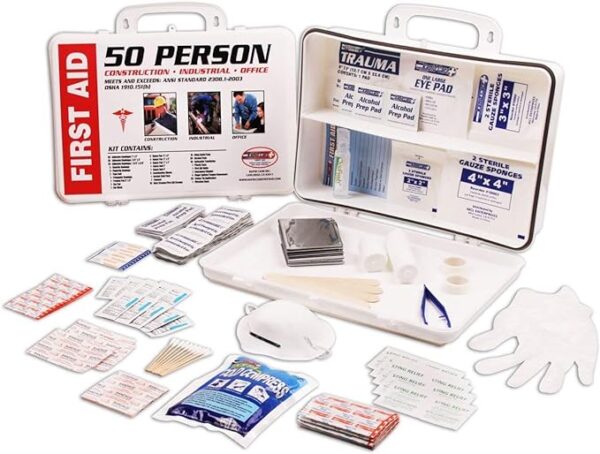 Rapid Care First Aid RC-50MAN-W 50 Person OSHA/ANSI Poly First Aid Kit - Image 3